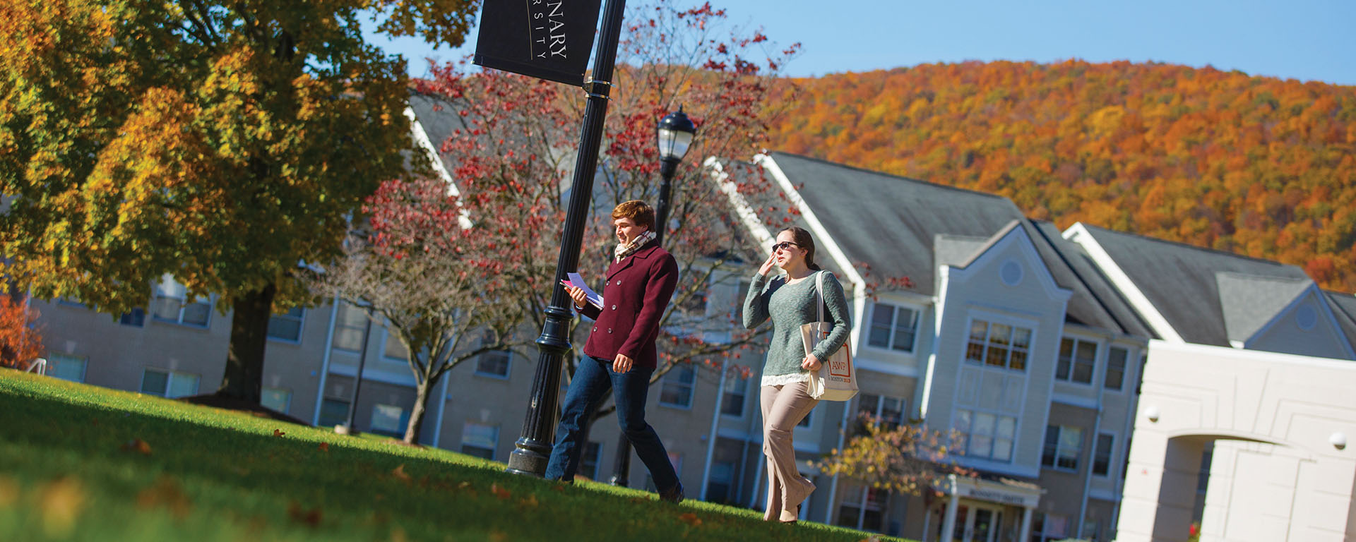 students walking on centenary university's campus