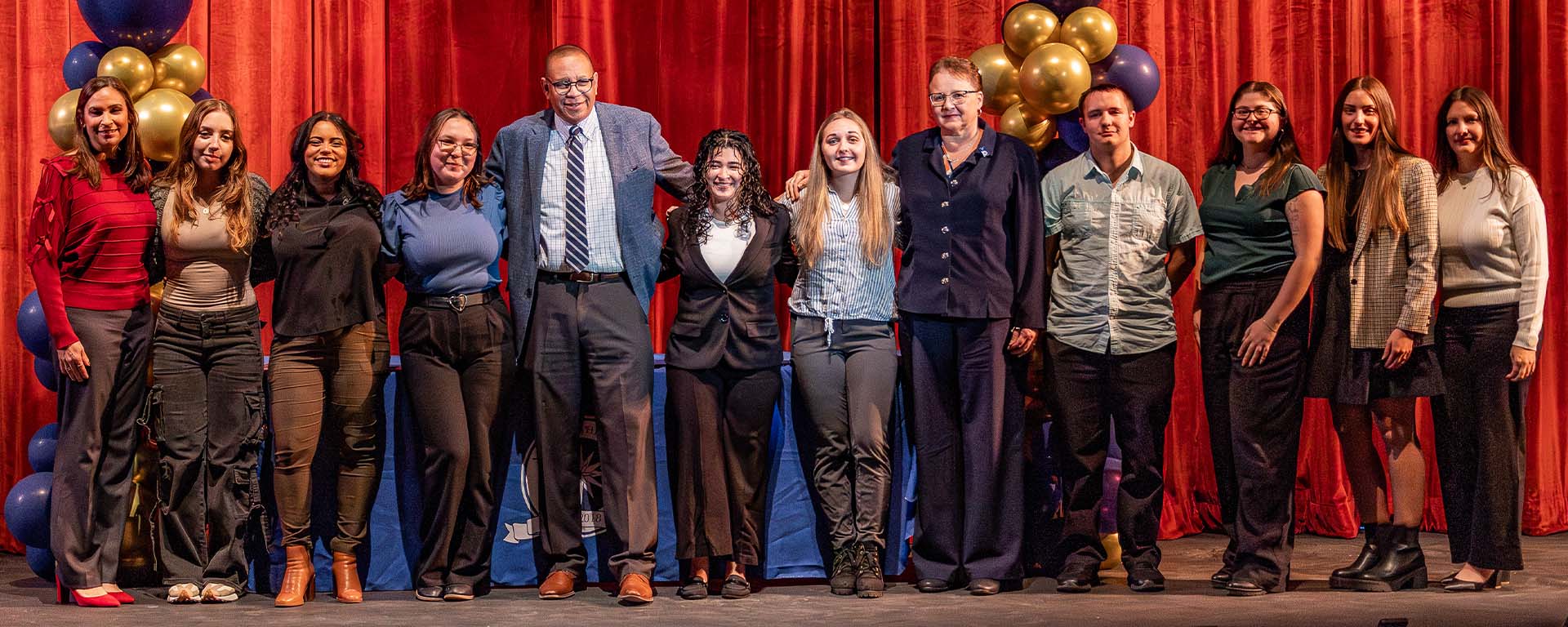 first generation ceremony with staff, faculty, and students